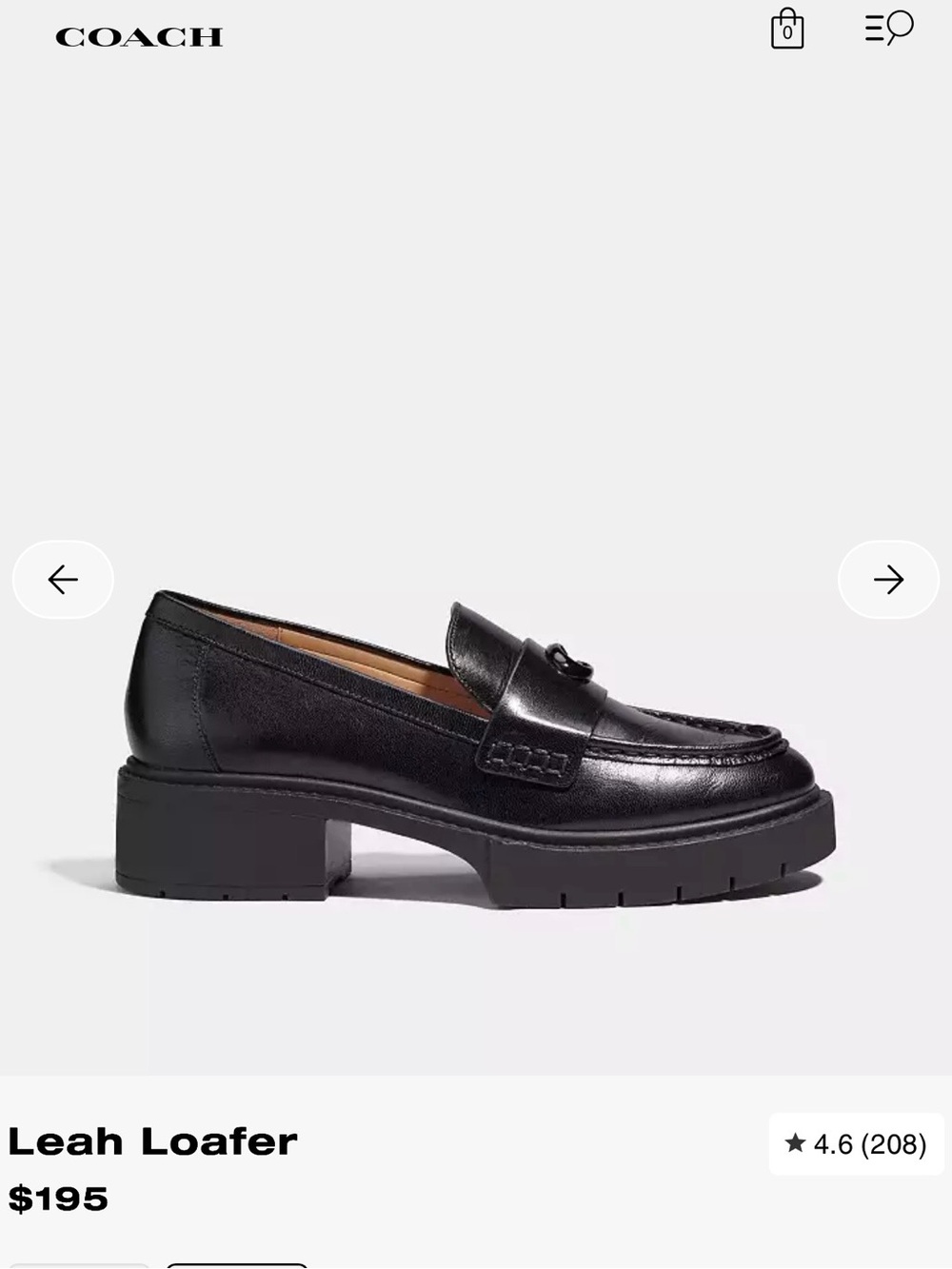 Coach Leah Loafers